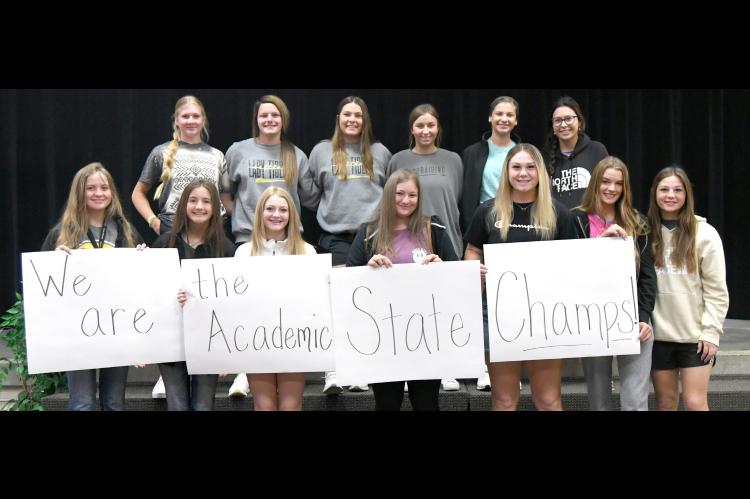 THE TUPELO LADY TIGER SLOW-PITCH SOFTBALL TEAM HAS BEEN NAMED ACADEMIC STATE CHAMPIONS