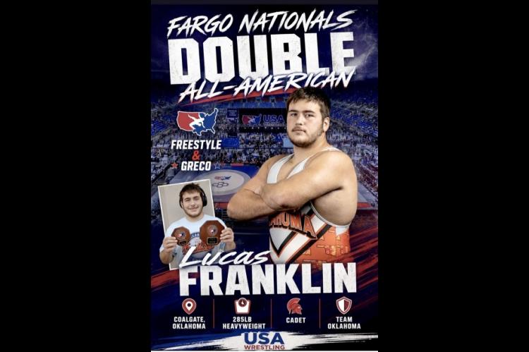 Lucas Franklin a Fargo Double All-American Wrestler