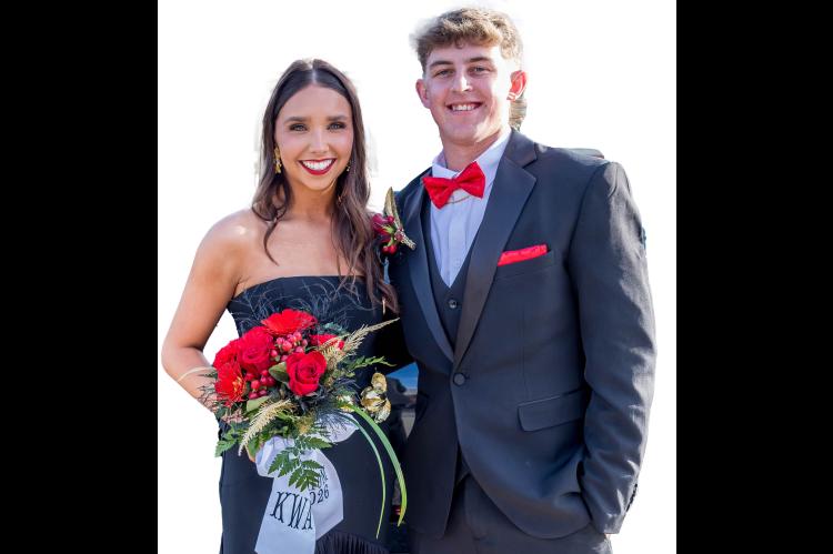 Kamryn Wilkinson and Treylin Henderson attended the Coalgate prom this year in style. Both were dressed in classic black with red accents which made for a classy night with their friends and fellow students.