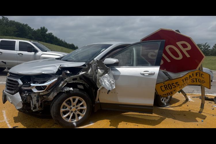 TWO VEHICLE ACCIDENT OCCURRED AT HWY 3 &amp; HWY48 ON MAY 17TH... The black vehicle (BELOW) had 2 adult occupants and the silver vehicle (ABOVE) held 3 adults, a 5 year and a 8 month old. There were no injuries reported. Tupelo Fire Department, Tupelo Pol