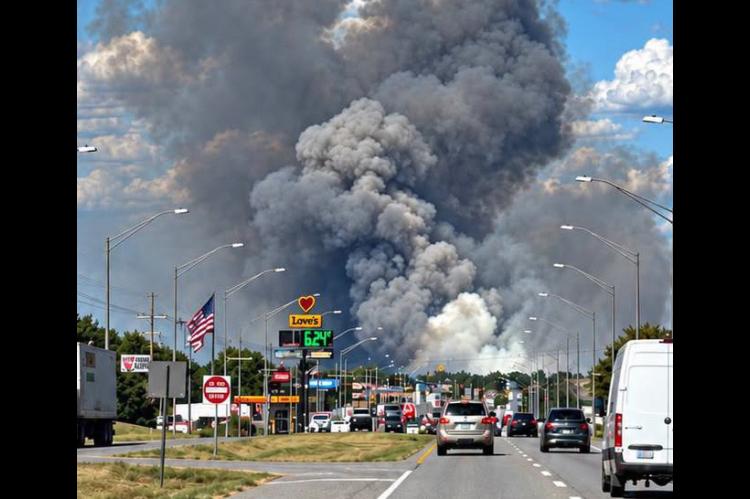 Wildfire forces evacuations in Atoka County