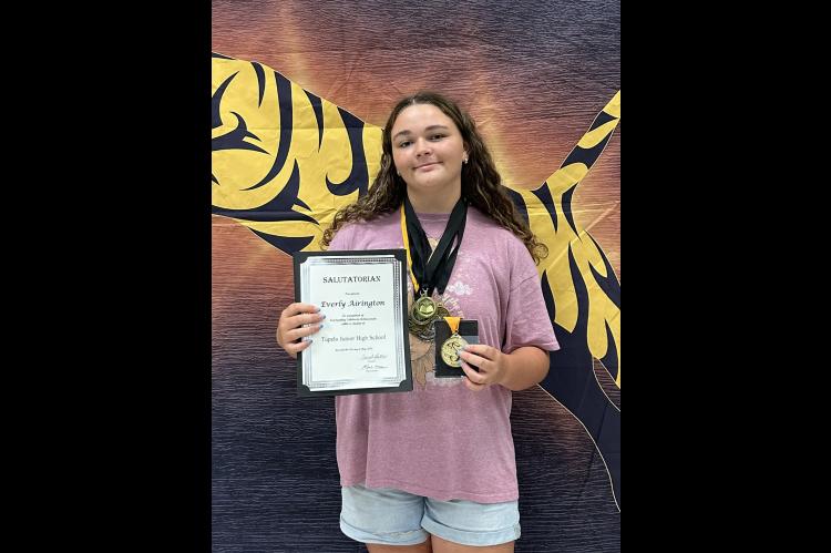 Tupelo 8th Grade Salutatorian Everly Airington