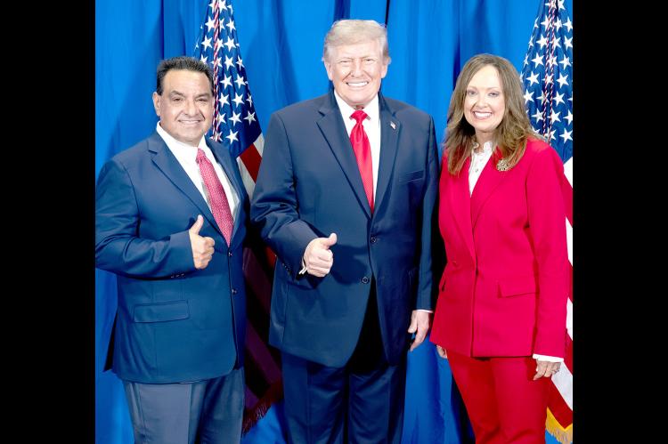 At a recent campaign rally for gubernatorial candidate Mike Mazzei, President Trump gave his full endorsement to State Treasurer candidate Cindy Byrd, a resident of Coal County. See full story inside Page 3.