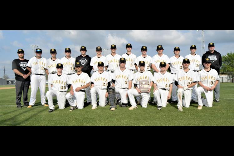 THE TUPELO TIGERS WON THE DISTRICT TOURNAMENT ON THURSDAY, APRIL 21