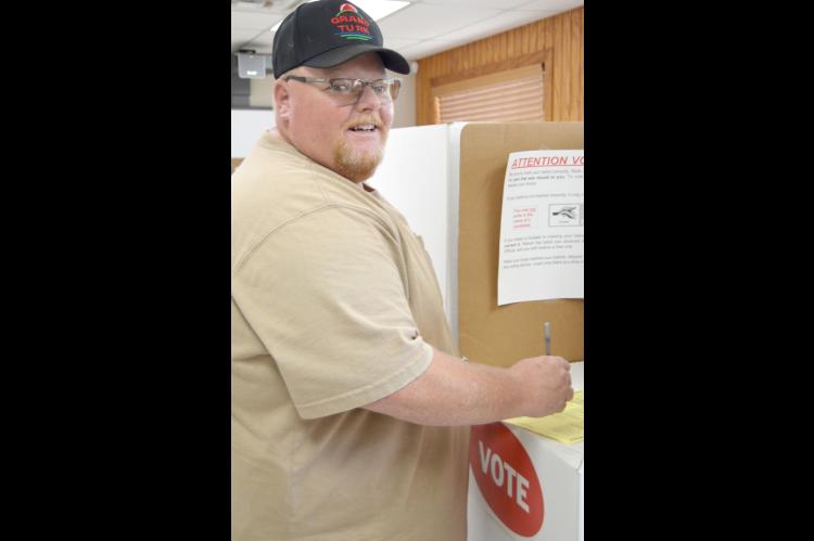 Early Primary Election voter John Hampton