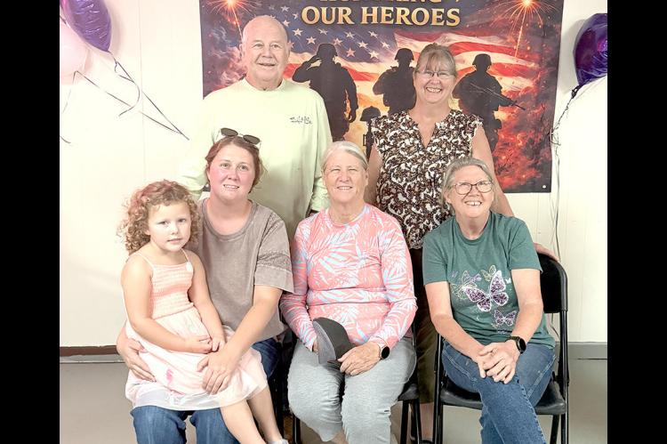 Family came from South TX to represent Ira Riley. Front Row: Arlee Crocker, Janna Crocker, Carolyn Loudermilk Cynthia Riley. Back Row: Danny Loudermilk, Naomi Eubank. (representing *Ira Riley)