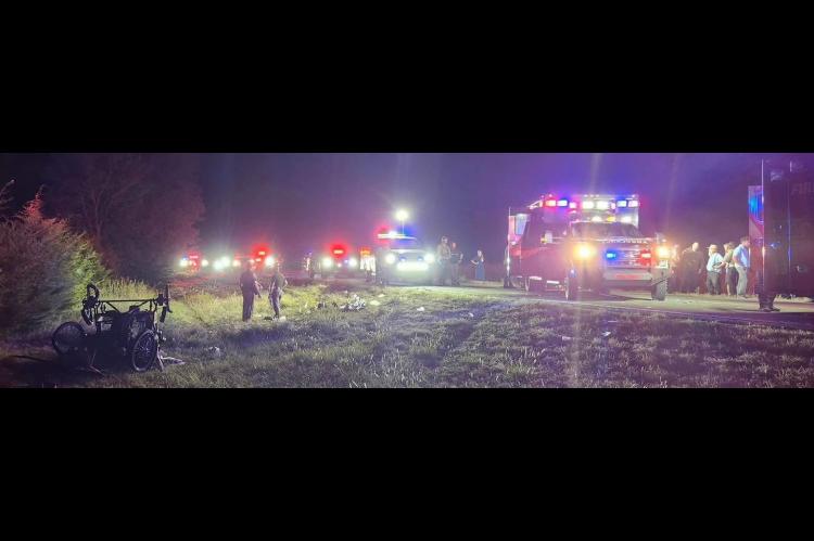 Schrock family faces long recovery after horse-drawn buggy struck from behind on Highway 48 Photo courtesy of Clarita Fire Chief Frank Williams