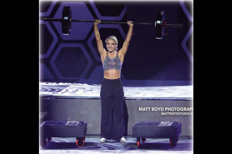 Miss Braedy Wardrope, making history as the first to ever lift weights on the Miss Oklahoma stage.