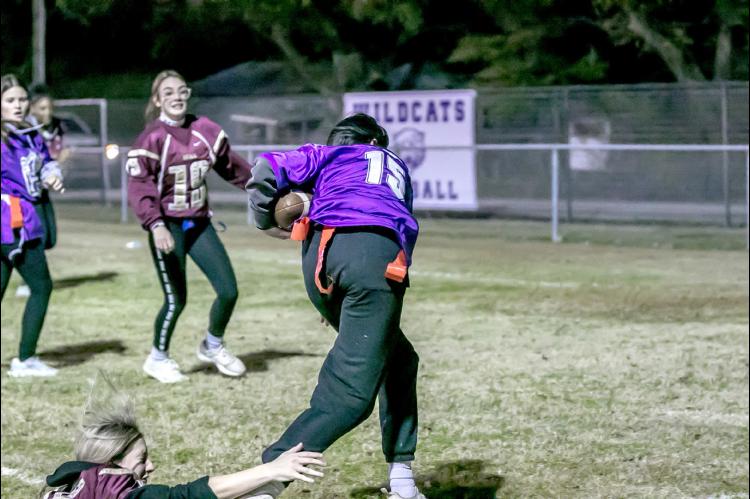 Coalgate defeats Atoka in Powder Puff Football Game