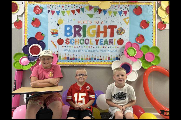 Weston, Wylie and Waylon Burns are ready to start the new school year. Weston is going to be in 5th grade, Wylie Kindergarten and Waylon 3rd grade.