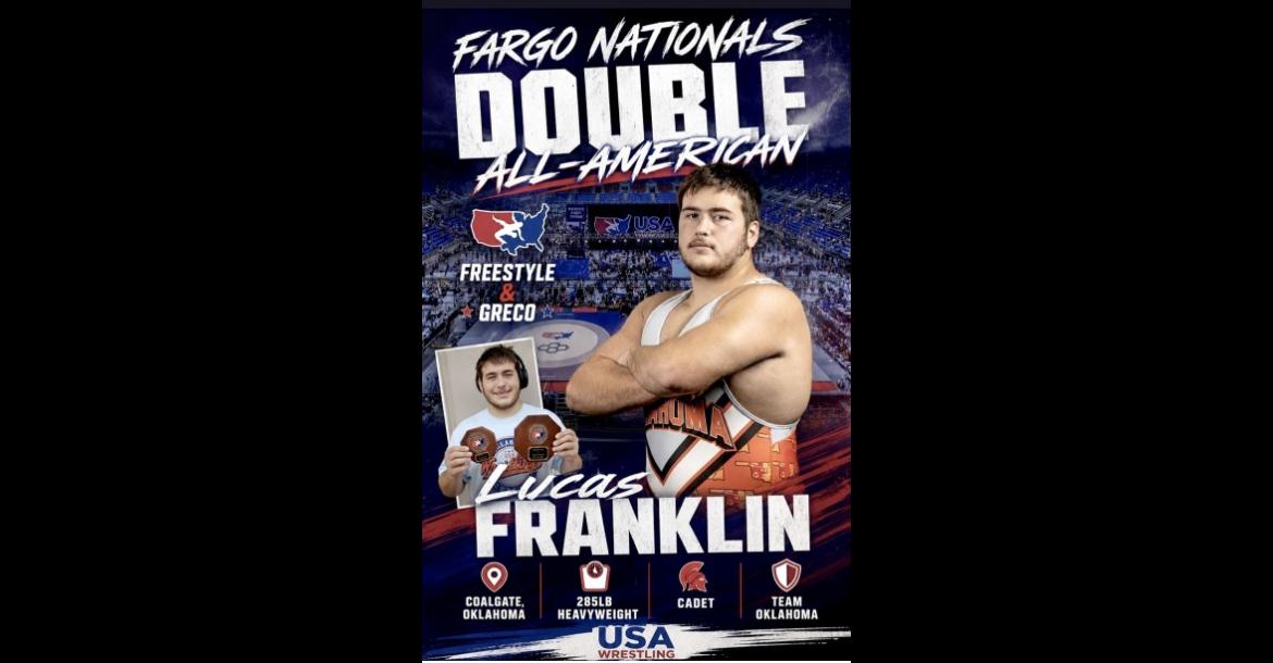 Lucas Franklin a Fargo Double All-American Wrestler