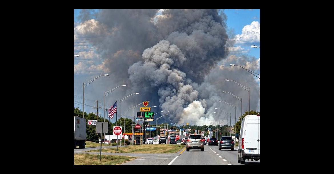 Wildfire forces evacuations in Atoka County