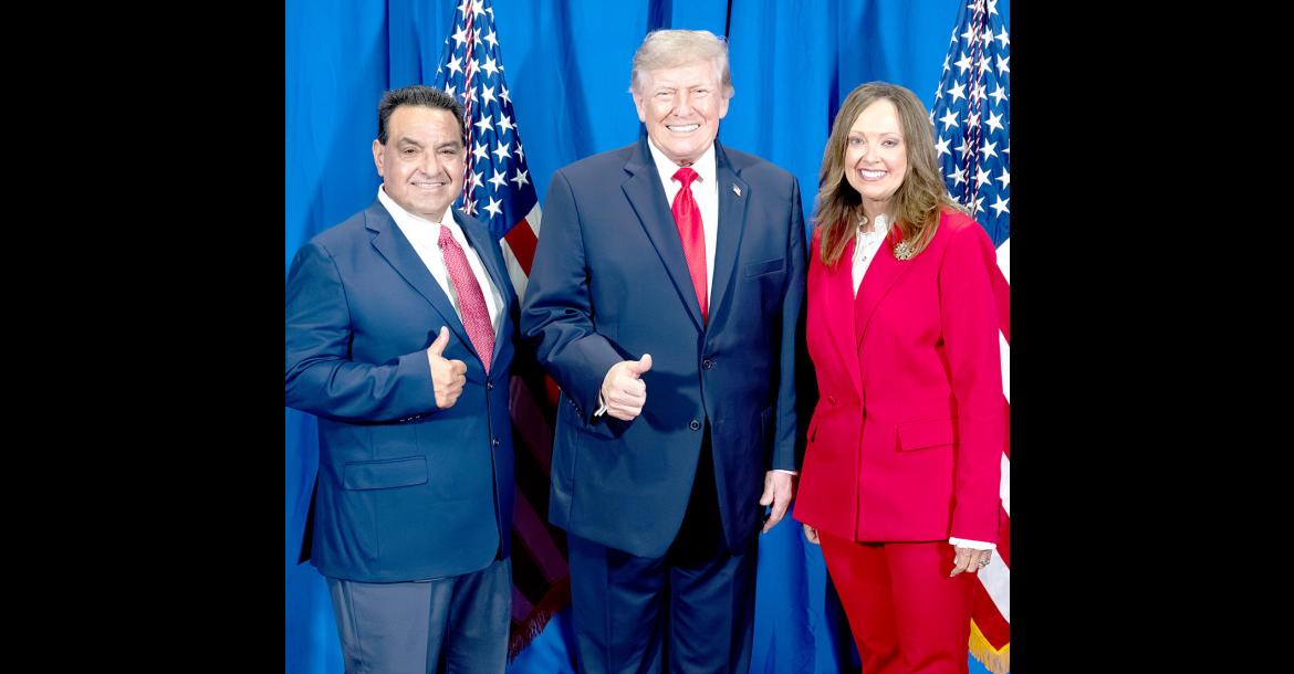 At a recent campaign rally for gubernatorial candidate Mike Mazzei, President Trump gave his full endorsement to State Treasurer candidate Cindy Byrd, a resident of Coal County. See full story inside Page 3.