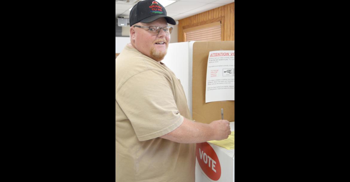 Early Primary Election voter John Hampton