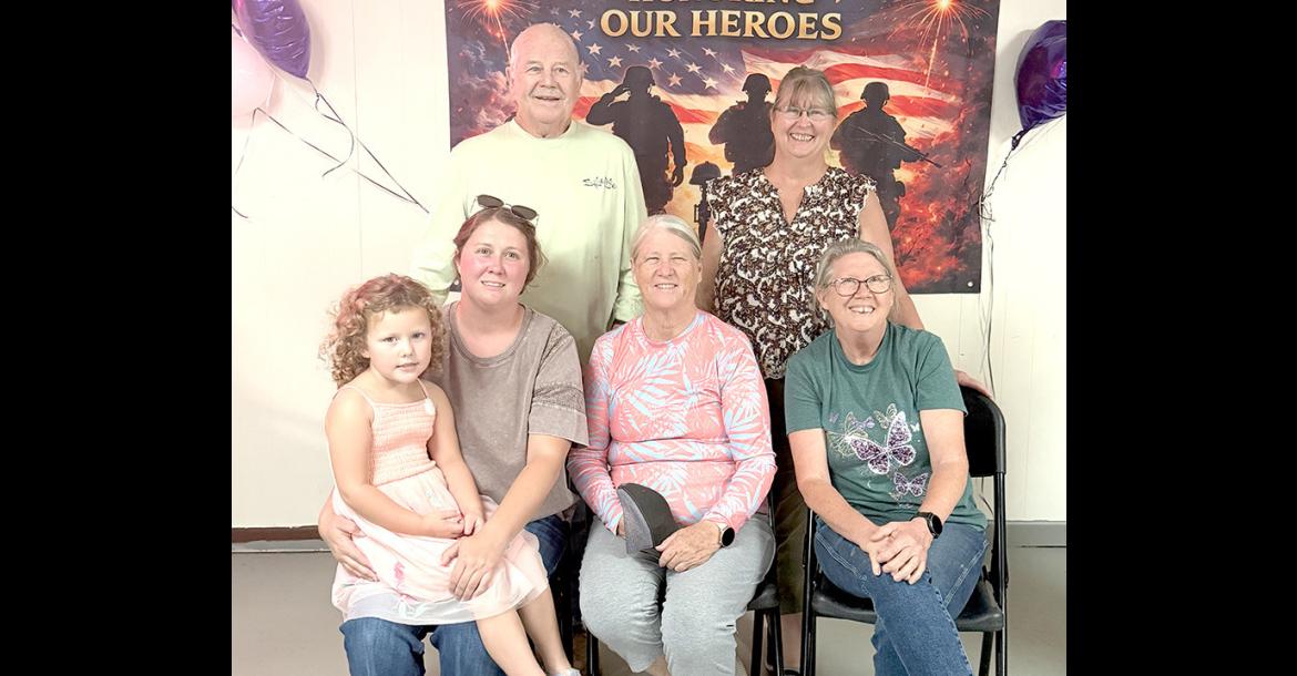 Family came from South TX to represent Ira Riley. Front Row: Arlee Crocker, Janna Crocker, Carolyn Loudermilk Cynthia Riley. Back Row: Danny Loudermilk, Naomi Eubank. (representing *Ira Riley)