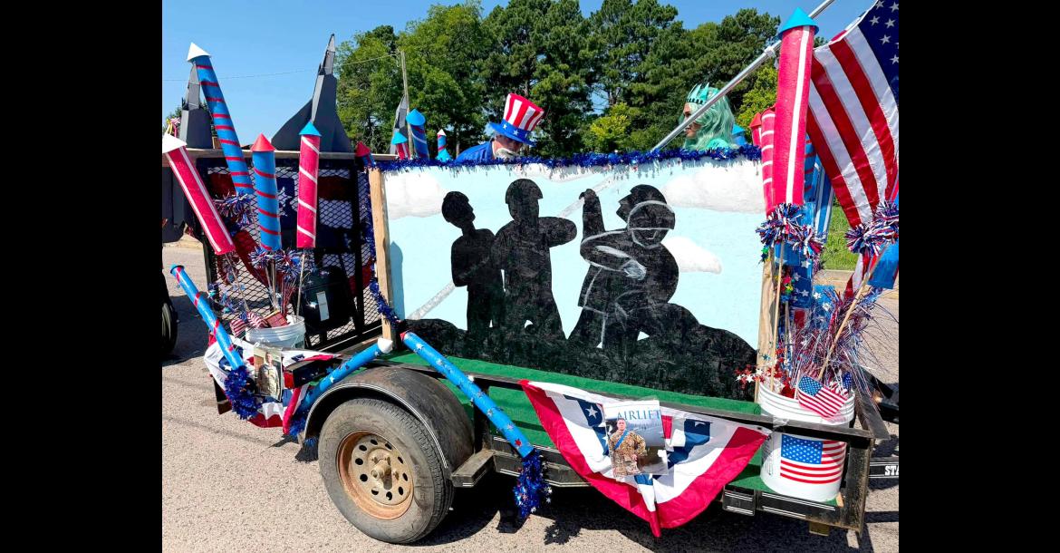Hunter Pebworth and Ty Ward are currently serving and represented on these banners on the trailer.