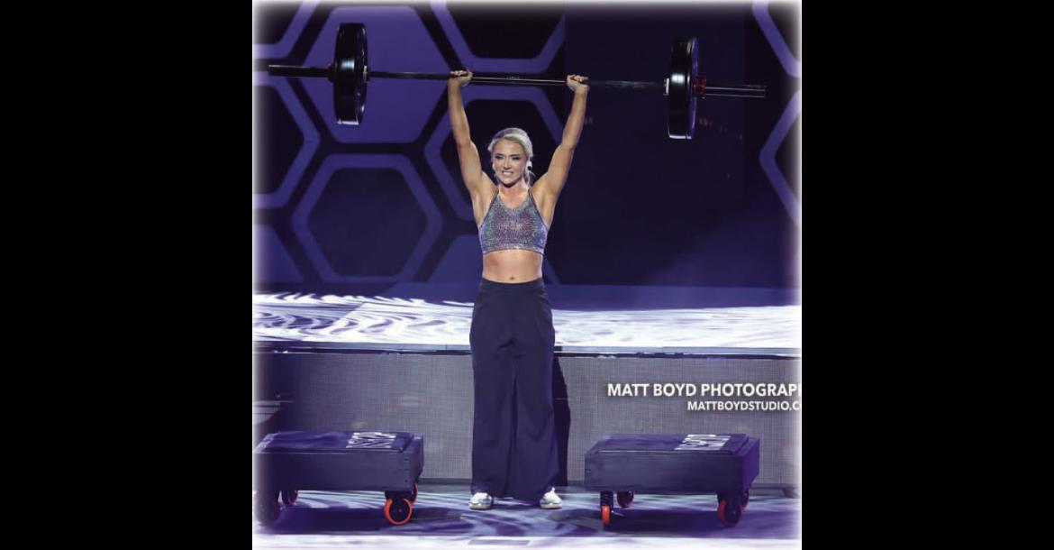 Miss Braedy Wardrope, making history as the first to ever lift weights on the Miss Oklahoma stage.