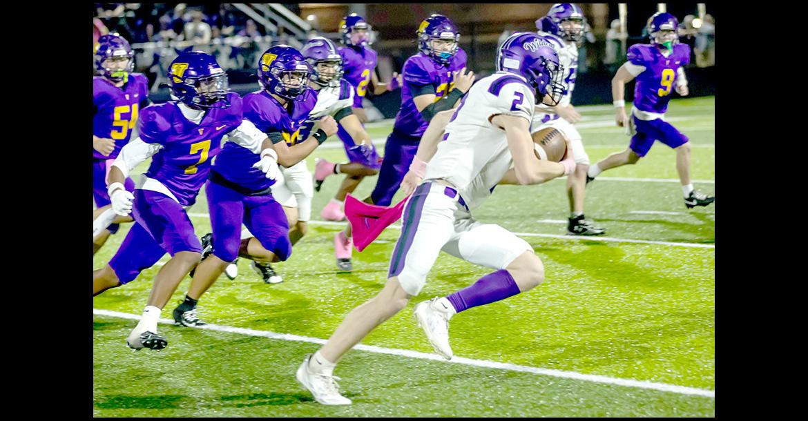 Davis Grant rushed for 161 yards and three touchdowns.