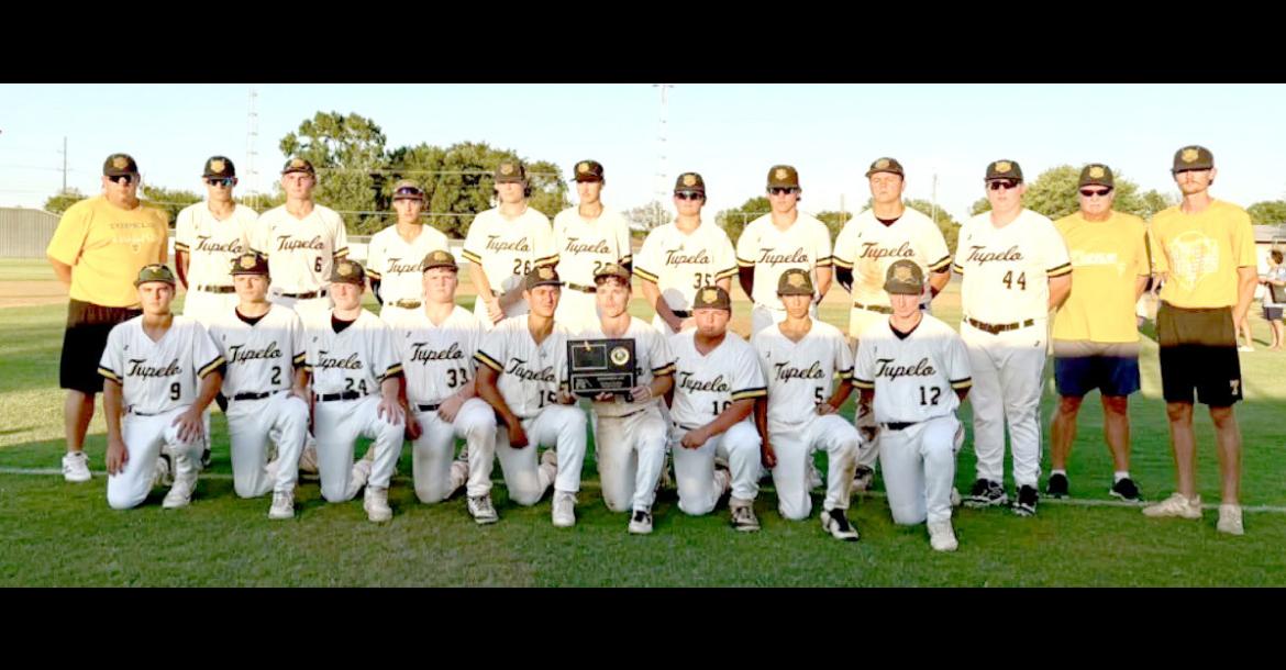 TUPELO TIGERS ARE TJE 2026 INVITATIONAL TOURNAMENT RUNNER UP! Pictured above are L-R Standing: Coach Romines, Ruger Ellis, Brody Airington, Ryder Johnson, Cal Vick, Braylen Weller, Eli Sliger, Brody Horton, Dax Young, Thomas Cannon, Asst Coach Walkup and Bills. L-R Front Row: Colt Bastible, Trendon Walkup, Remington Guffey, Levi Guffey, Jagger Crites, Aiden Walkup, Kane Wilkerson, Josh Meek and Ben Daniel.
