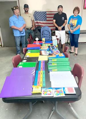 School supplies collected—Stacey Williams, DK Spears, Kenneth Brown &amp; Cora Wardrope