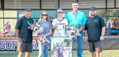 Rebecca Dailey is the daughter of Tracy Dailey and Ashely Casey of Tupelo and Stephanie lackey of Tupelo. Rebecca has played softball for 5 years and this is her first year at Coalgate. After high school Rebecca plans to attend college and become a large animal veterinarian. She is escorted by her proud parents.