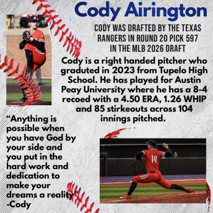 Congratulations, Cody!!!