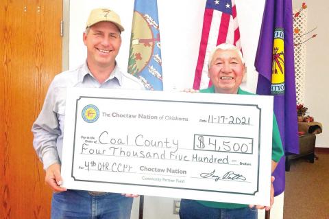 Choctaw Nation Awards funds to Coalgate and Coal County