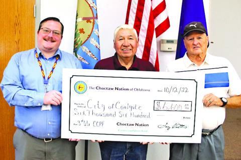 Choctaw Nation awards funds to City and County