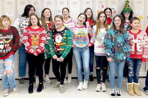 WALLACE BYRD MS UGLY CHRISTMAS SWEATER CONTEST 