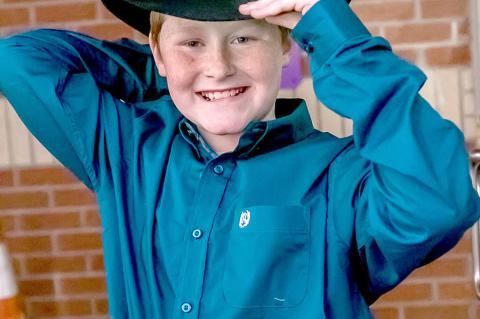 Braylin Grant is ready for Christmas in Coal County!