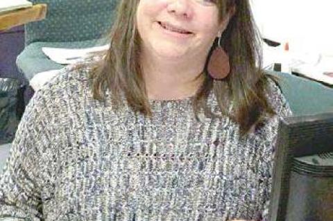 Christie Swanick, Science teacher at E. E. Emerson Elementary. Mrs. Swanick wrote a grant and received numerous items and equipment for her science lab.