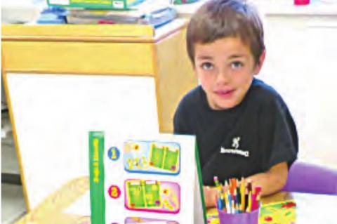 Wyatt Jenkins excited about studying bugs in Mrs. Hedgecock’s class.
