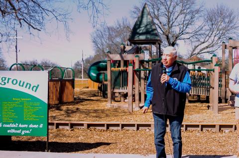 Grand opening celebration held at new playground