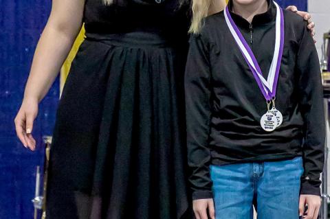 Aingeal Wilson and Hyden Welch- Outstanding 5th grade Percussionist