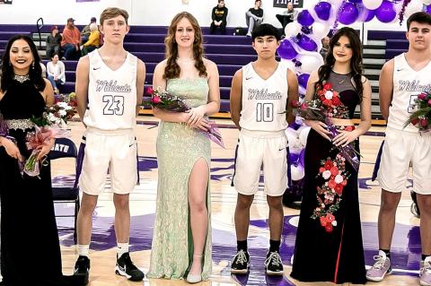 Adysin Lambert crowned CHS Basketball Homecoming Queen by King Austin Lynch