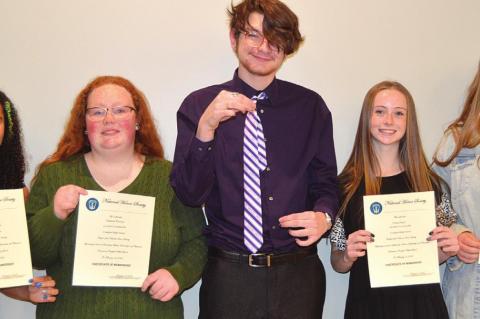 Coalgate students inducted into National Honor Society and National Junior Honor Society