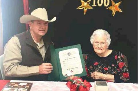 Ola Reed honored on 100th birthday