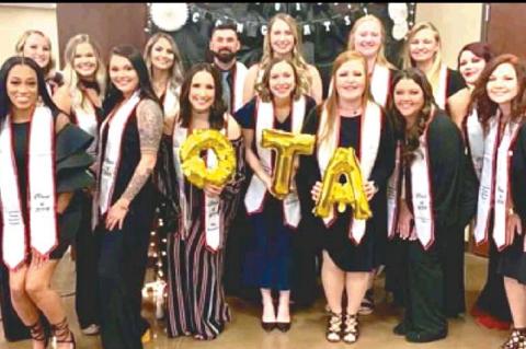 Paige Vick inducted into the OTA Alpha Omega Tau Honors Society