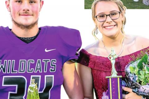 Madison Sam crowned 2020 CHS Football Homecoming Queen by King Brent Johnson