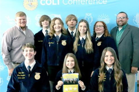 Coalgate FFA Chapter Officers Attend Annual COLT Conference