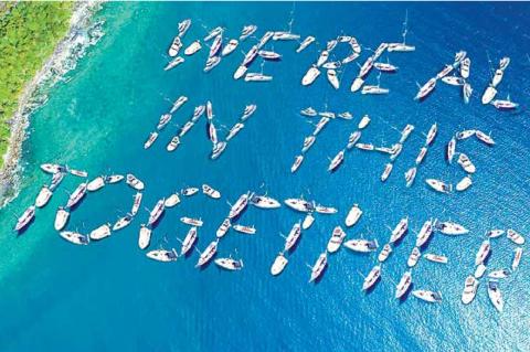 Inspiring: Celebrities Spell Out ‘We’re All In This Together’ With Their Yachts