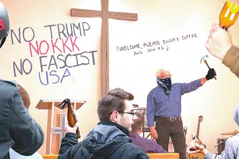 Clever Churchgoers Avoid Arrest by Disguising Themselves As Rioters