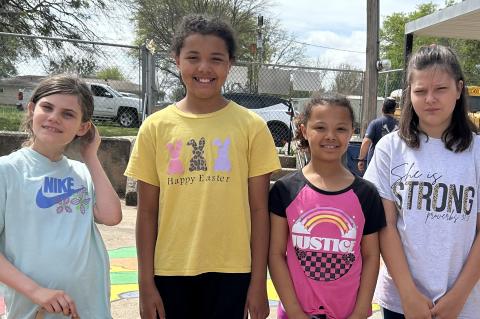 Pictured above are the older children and teens left to right Keely Cope, Kyah Whitfield, Jasmine Farrell, and Jaylee Vitela.
