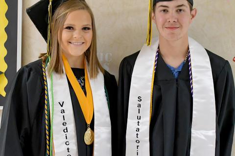 CONGRATULATIONS TO TUPELO’S Valedictorian, Katie Eager and Salutatorian, Chase Billy! 