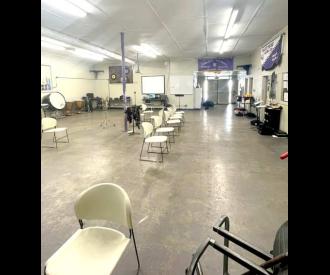 The band room is in dire need of repair and remodel